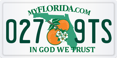 FL license plate 0279TS