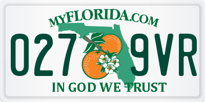 FL license plate 0279VR