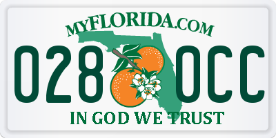 FL license plate 0280CC