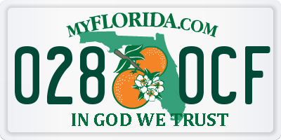 FL license plate 0280CF