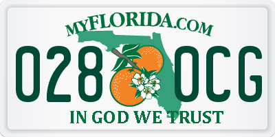 FL license plate 0280CG