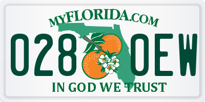 FL license plate 0280EW