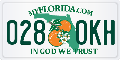 FL license plate 0280KH