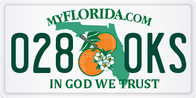 FL license plate 0280KS