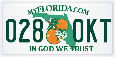 FL license plate 0280KT