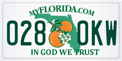 FL license plate 0280KW