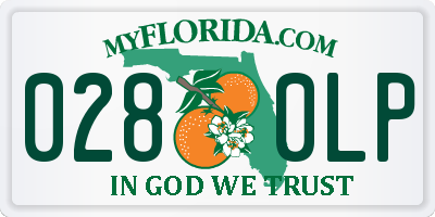 FL license plate 0280LP