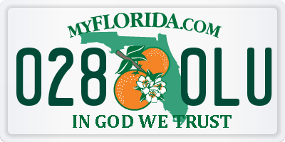 FL license plate 0280LU