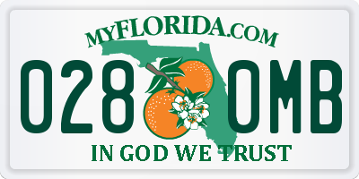 FL license plate 0280MB