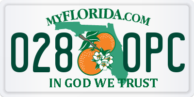 FL license plate 0280PC