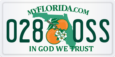 FL license plate 0280SS