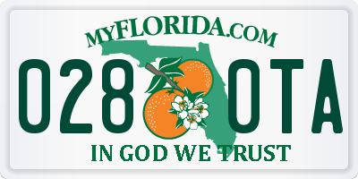 FL license plate 0280TA