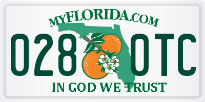 FL license plate 0280TC