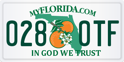 FL license plate 0280TF