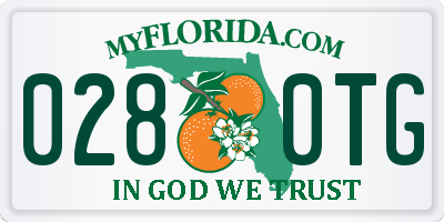 FL license plate 0280TG