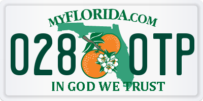FL license plate 0280TP