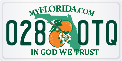 FL license plate 0280TQ