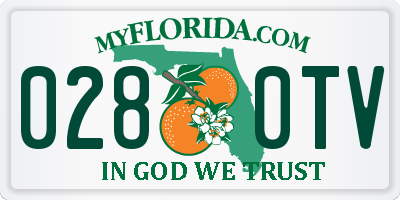 FL license plate 0280TV