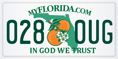 FL license plate 0280UG