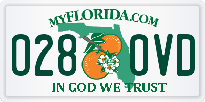 FL license plate 0280VD
