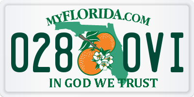 FL license plate 0280VI