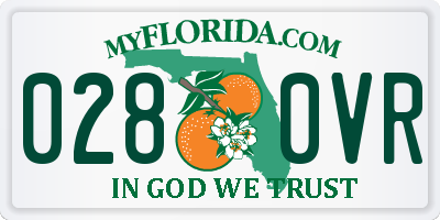 FL license plate 0280VR