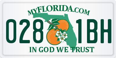 FL license plate 0281BH