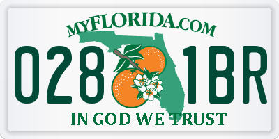 FL license plate 0281BR