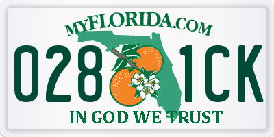 FL license plate 0281CK