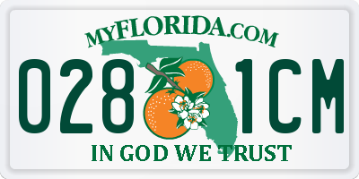 FL license plate 0281CM