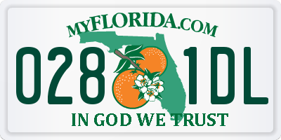 FL license plate 0281DL