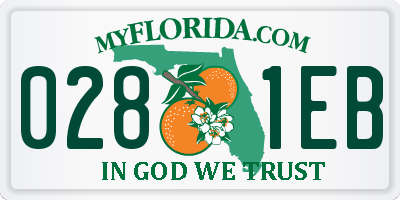 FL license plate 0281EB