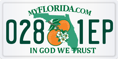 FL license plate 0281EP