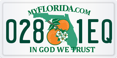 FL license plate 0281EQ