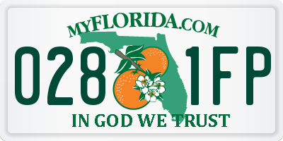 FL license plate 0281FP