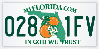 FL license plate 0281FV