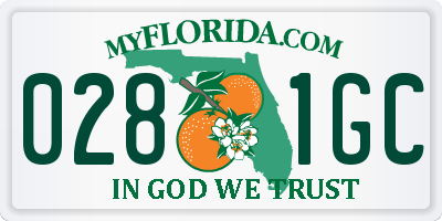 FL license plate 0281GC