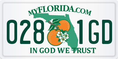 FL license plate 0281GD