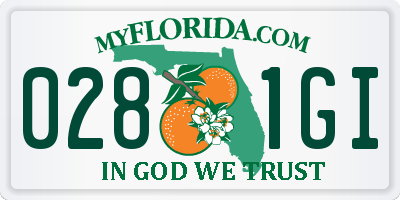 FL license plate 0281GI