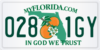 FL license plate 0281GY