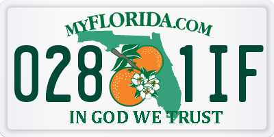 FL license plate 0281IF
