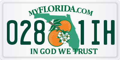 FL license plate 0281IH