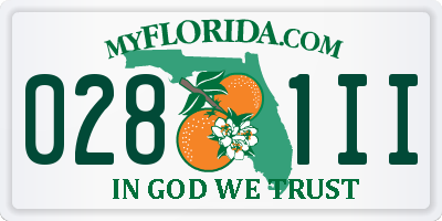 FL license plate 0281II