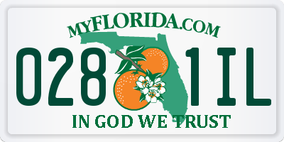 FL license plate 0281IL