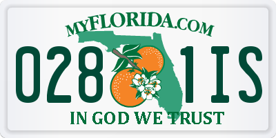 FL license plate 0281IS