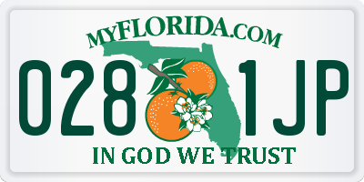 FL license plate 0281JP