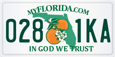 FL license plate 0281KA