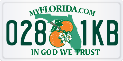 FL license plate 0281KB