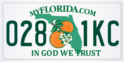 FL license plate 0281KC