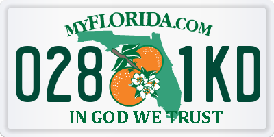 FL license plate 0281KD